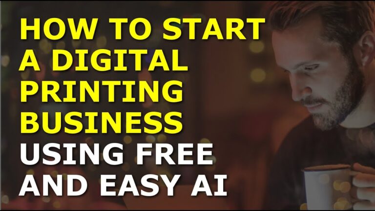 How to Start a Print on Demand Business Using AI Tools